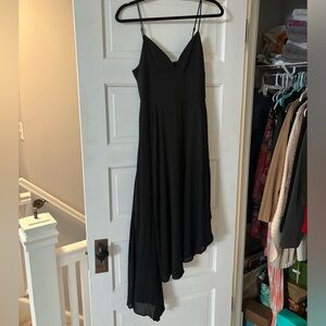 NBD black maxi dress with slit - size S, new with tags